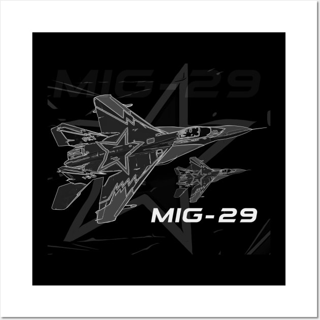 MIG-29 Wall Art by aeroloversclothing